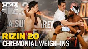 Rizin upcoming events will feature the opening round of the bantamweight grand prix. Rizin 20 Ceremonial Weigh Ins Mma Fighting Youtube