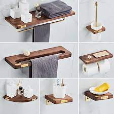 Installing bathroom accessories is a lot easier than you might think. Bathroom Hardware Set Towel Rack Paper Holder Towel Bar Corner Shelf Toilet Brush Holder Brushed Golden Bathroom Accessories Set Bath Hardware Sets Aliexpress