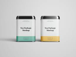 Tea Package Mockup Tea Packaging Mockup Photoshop Tea