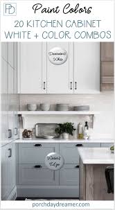 20 Cabinet Paint Color Combos For The Kitchen Kitchen Cabinets Color Combination Kitchen Cabinet Trends Painted Kitchen Cabinets Colors