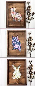 Woodland Kinderzimmer Kunst Fox Zeichen Owl Zeichen Hase Zeichen Kinderzimmer Kunst Wood Kinderzimmer Kunst Schild Kindergarten Blumen Kinderzimmer