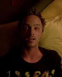 The iconic shot of Jesse Pinkman floating off the bed was achieved by  lifting Aaron Paul from the bed with a platform hidden beneath him, and no  green screen was used in