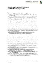 Liste Der Referenten Und Referentinnen Zum 4 Bibb Fachkongress