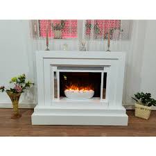 The houston is a astonishing 50 wide electric fireplace with suburb vivid flames and modern black frame that will create a statement in any room of your home or office. Modern Electric Fires Electricsun Nicole White Electric Fireplace
