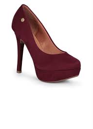 vizzano sapato feminino salto fino vizzano camurca vinho sapatos saltos calcanhar