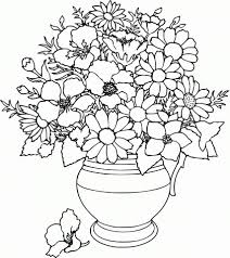 Elsa who has drawn this picture says the flowers are persian buttercups (from the ranunculus family). Flower Vase 3 Coloring Page Free Printable Coloring Pages For Kids