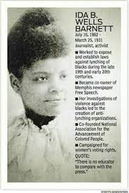 Learn vocabulary, terms and more with flashcards, games and other study tools. 35 Ida B Wells Ideas In 2021 Ida B Wells Black History African American History