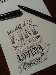 All Words That Describe My Mom For Her Birthday Card Lettering Hand Lettering Creative Lettering