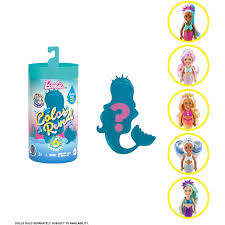 Barbie's youngest sister, chelsea, takes us on a fantastic trip to the land of her dreams. Barbie Color Reveal Doll Set Gtp53