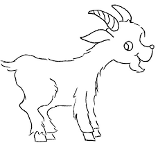 Baby Goat Clipart Black And White Pin On Stitching Animals