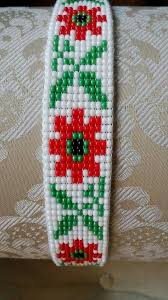 Floral Loom Bracelet Boncuk Dokuma Desenleri Boncuk Boncuk Isi