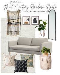 This episode we show you laura's mid century modern bedroom makeover! Mid Century Modern Boho Living Room Design The Blush Home A Home Lifestyle Blog