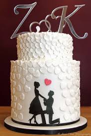 Wedding and engagement are once in a lifetime occasion. 3 Tier Silhouette Heart Engagement Cake Engagement Party Cake Engagement Cake Design Engagement Cakes