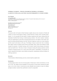 Annie, the lion king, joseph and the amazing. Pdf Informal In Formal The Relationship Of Informal And Formal Learning In Popular And Jazz Music Master Workshops In Conservatoires