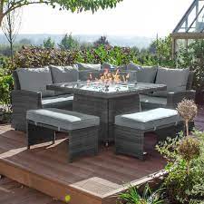 Once you get to know what it can do, however, you'll be convinced. Nova Compact Cambridge Rattan Corner Dining Set With Gas Firepit Table Grey Crownhill