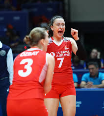 Standing at 6′ 2″, she has played outside hitter for turkey's national team since 2011 and won the bronze medal at the 2017 european championships. Post Match Turkey Japan Fivb Volleyball Nations League 2019