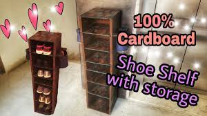 10 diy desk organizer list video. Diy Cardboard Furniture Cardboard Shoe Shelf Rustic Looks Youtube