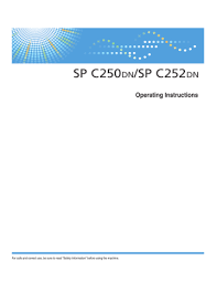 This driver enables users to use various printing devices. Ricoh Sp C252dn Sp C250dn Owner S Manual Manualzz