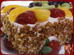 Torta Frutal Crema Frutillas Duraznos Kiwi Uvas Food Cake Decorating Cakes And More