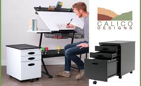 You can find everything you need to furnish your. Amazon Com Calico Designs Metal Full Extension Locking 3 Drawer Mobile File Cabinet Assembled Except Casters For Legal Or Letter Files With Supply Organizer Tray In Black Mobile File Cabinets Furniture