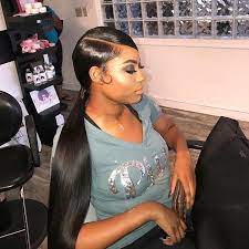 325 Likes 1 Comments 11k Cuties Pluugs Bratz On Instagram Sleeky Ponytails Weave Ponytail Hairstyles Side Ponytail Hairstyles Long Hair Styles