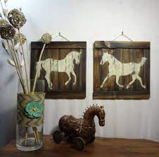 Rustic Horse Wooden Wall Art Rustic Wood Wall Art Wooden Wall Decor Reclaimed Wood Wall Decor