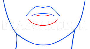 Draw an isosceles triangle for the cupid's bow at the top. How To Draw Realistic Lips Step By Step Drawing Guide By Dawn Dragoart Com