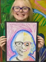 High school art students tackled one of the most challenging drawing  skills: portrait and figure drawing. By studying individual facial features  and focusing