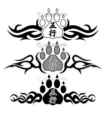 Wolf and bear paw print tattoos are often a bit larger than most of the others we've mentioned, though that isn't totally necessary. Tattoo Tribal Wolf Paw Tattoo Design