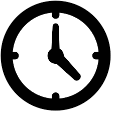 Touch and drag the controls to change the clock's size. Clock Icon White 224532 Free Icons Library