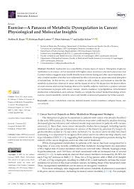 Piccoline hos bruun & hjejle advokatpartnerselskab københavn og omegn. Pdf Exercise A Panacea Of Metabolic Dysregulation In Cancer Physiological And Molecular Insights