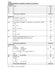 Modele de subiecte bac publicate de ministerul educației pentru anul 2014. 2013 Februarie Barem Simulare Bac Fizica Electricitate