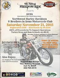Lacey Wa Nov 21 2015 6th Annual Freedom Motorcycle Ride 100 Of Proceeds Go To Support Operations Turkey Dro Motorcycle Events Charity Run Freedom Rides