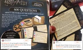 Trivia quizzes are a great way to work out your brain, maybe even learn something new. Families Left Puzzled On Christmas Day After Opening Harry Potter Game To Find Words In Italian Daily Mail Online