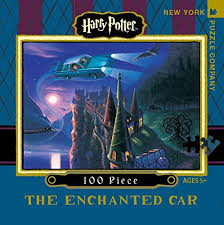 26.625x19.25linen style finish to reduce glaremade in usarecommended age: New York Puzzle Company Harry Potter The Enchanted Car Harry Potter Puzzle Mini Puzzle Harry Potter Book Covers