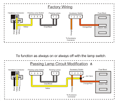 conversion of driving lights to operate on low and high