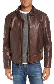 Schott Nyc Antique Vintage Style Leather Moto Jacket Nordstrom Leather Jacket Men Leather Jacket Leather Jacket Outfits