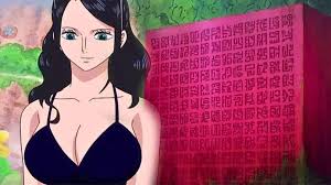 Nico Robin utilisant ses pouvoirs pour lire une stèle ancienne