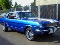 1966 Ford Mustang Coupe 289 Viper Blue Shelby Stripes 1966 Ford Mustang Ford Mustang Coupe Mustang Coupe