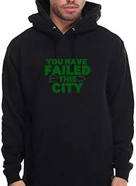 Camiseta Arrow You Have Failed This City Mens Green Arrow You Have Failed This City Cool Hoodies Fashion Clothing Shoes Accessories Mensclothing Activewear Hoodies Cool Hoodies Mens Activewear