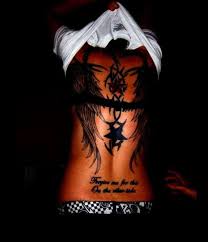 In this tattoo the wings are exceptionally dark, ideally the ink lightens over time to reveal the details of the tattoo, worst case scenario the details are lost these wings were created with a process called scarification. 37 Good And Evil Angel Wings Tattoos