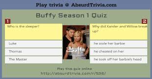 Barbie has been the style and beauty icon for little girls since it was invented. Buffy Season 1 Quiz