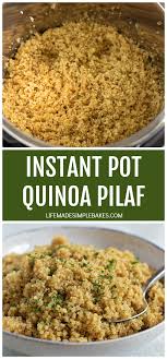Instant Pot Quinoa Pilaf Life Made Simple Recipe In 2020 Instant Pot Quinoa Instant Pot Quinoa Recipes Quinoa Pilaf