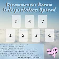 5 out of 5 stars. Dreamweaver Dream Interpretation Spread For Tarot And Or Oracle Cards X New Age Hipster
