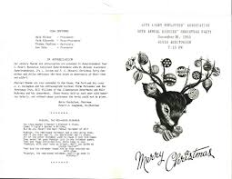 City Light Christmas Party Program 1955 Seattle City Light City Lights Party