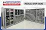 pharmacy racks for sale from www.kovairacks.com