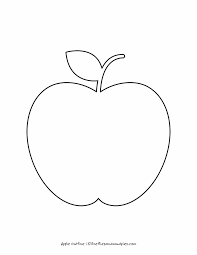 Orange fruit clip art black and white. Free Printable Apple Outline For Crafts Fireflies And Mud Pies