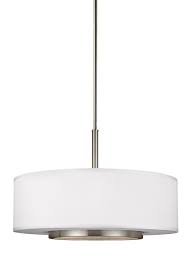 Sea Gull Lighting Nance 3 Light Pendant Brushed Nickel 6628003en3 962 Walmart Com Walmart Com