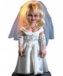 Chucky kills tiffany to turn her into his doll bride.from bride of chucky (1998): Bride Of Chucky Tiffany White Cosplay Costume