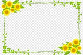 Bunga matahari (helianthus annuus l.) merupakan salah satu jenis bunga yang banyak diketahui oleh banyak orang. Perbatasan Bunga Matahari Cabang Anggur Bunga Bunga Matahari Png Pngwing